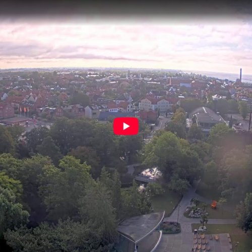 Trelleborg Panorama Live Camera: View of the Old Town & Baltic Sea