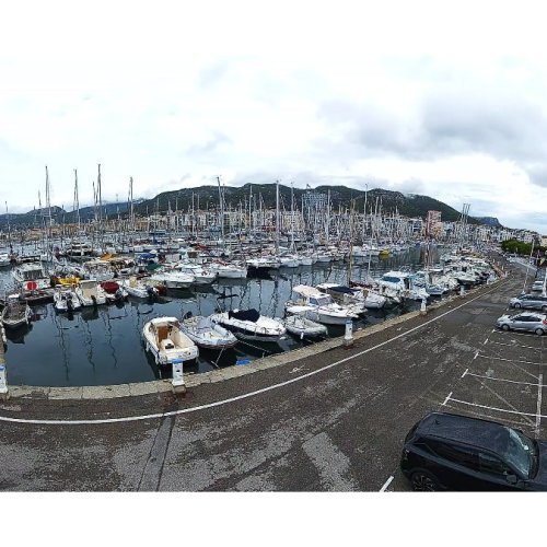 Toulon Marina Live Camera: View of the Port and French Riviera Coastline