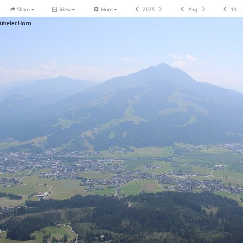 St. Johann in Tirol Live Webcam: Panoramic Kitzbüheler Horn View