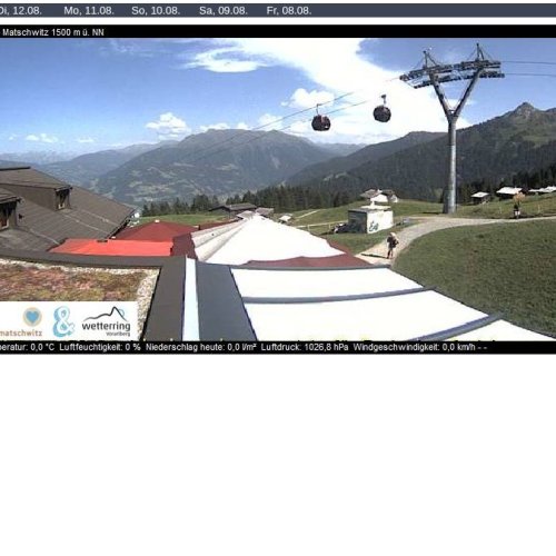 Golm Matschwitz Live Webcam: Alpine Views from 1500m