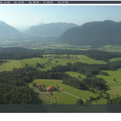 Live Webcam: Panoramic Views of Rupertiwinkel from Högl