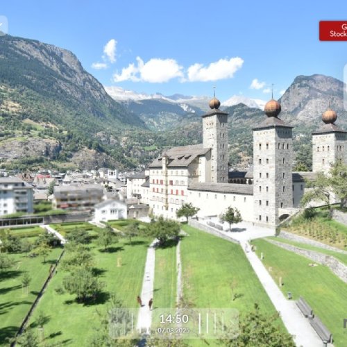 Live Webcam: Stockalper Palace in Brig, Switzerland