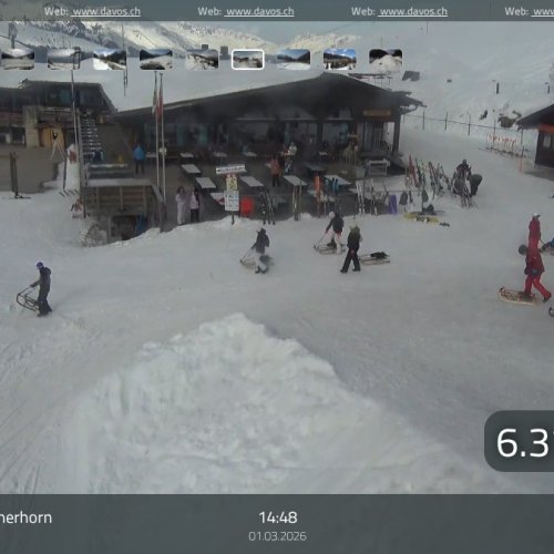 Live Webcam Davos Glaris: Jatzmeder Rinerhorn HD View