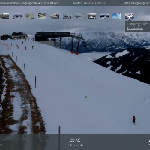 Leogang Großer Asitz Live Webcam: Austrian Alps Ski Resort
