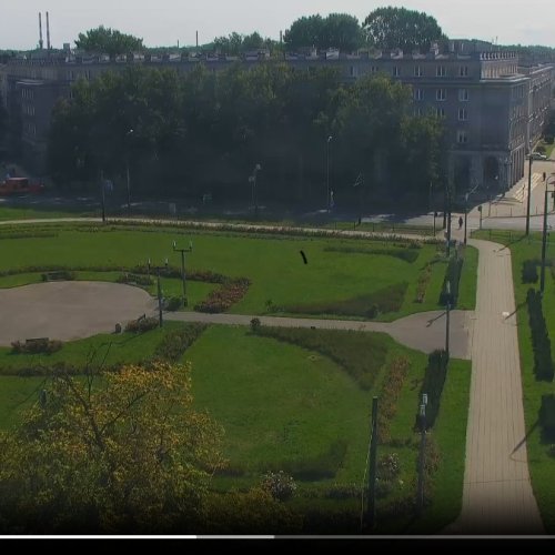 Kraków's Nowa Huta Central Square Live Webcam