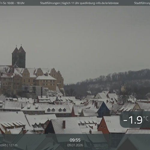 Quedlinburg Live: Marktkirche St. Benedikti and Historic Old Town View
