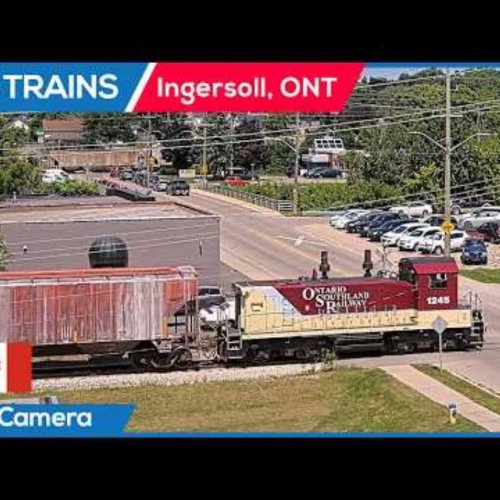 OSR Railroad Crossing, Ingersoll, Ontario | Live Train Webcam