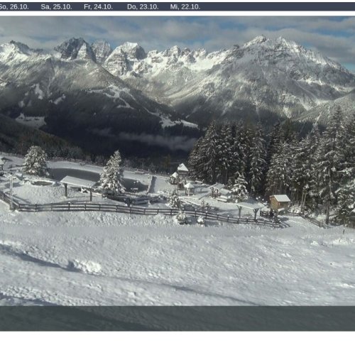 Serleslifte Mieders Webcam: Live Views from Koppeneck II at 1650m