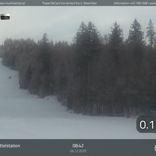 Hochficht Reischlberg Mittelstation Live Ski Webcam, Austria