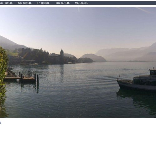 Live Webcam: Lake Wolfgang and St. Wolfgang, Austria