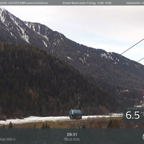 Oetz Kids Park/Schwimmbad Live Webcam: Alpine Views