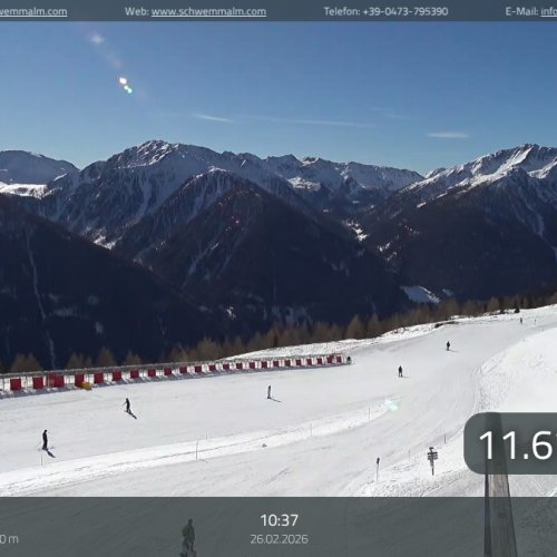 Schwemmalm Ulten: Live Skiing & Panoramic Alps Webcam