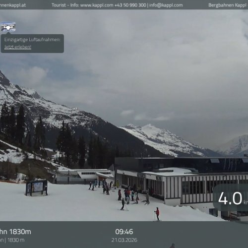 Kappl Diasbahn Bergstation Live Webcam View in HD