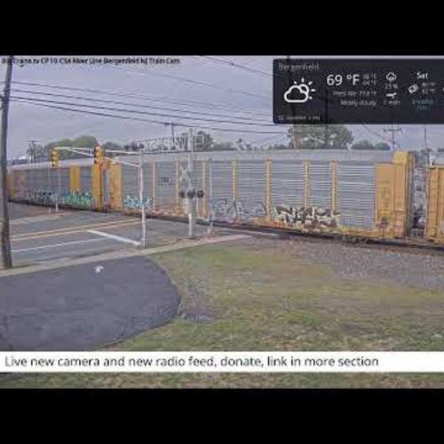 Bergenfield, NJ Train Cam: Live CSX River Line Views