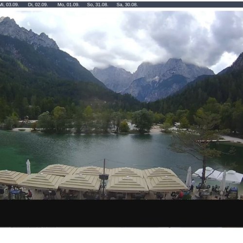 Jezero Jasna Live Webcam: Alpine Views from Kranjska Gora, Slovenia