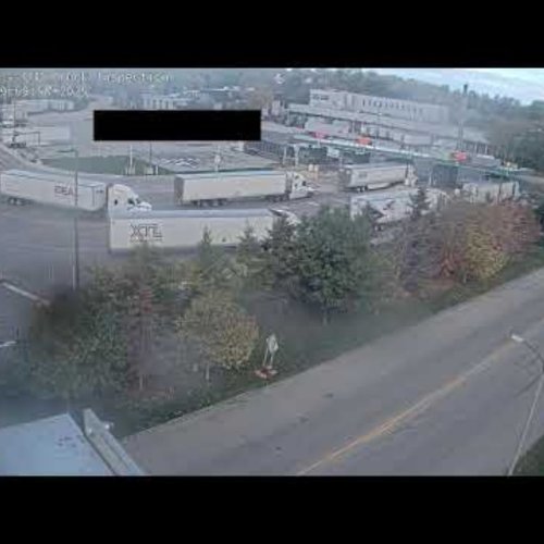 Fort Erie Peace Bridge Truck Inspection Live Cam