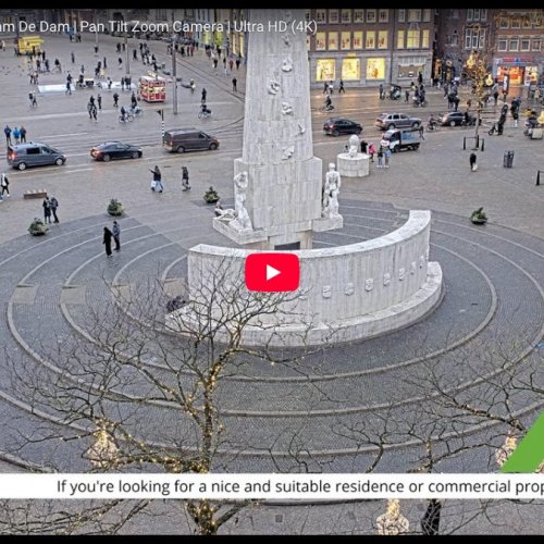 Dam Square Live Webcam: Amsterdam's Historic Heart