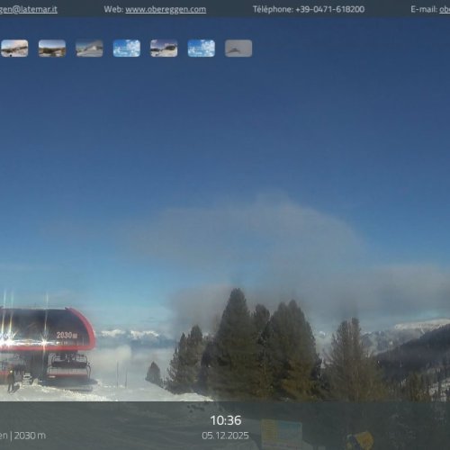 Obereggen Snowpark Live Webcam: Dolomites Skiing & Snowboarding