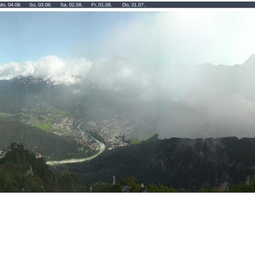 Predigtstuhl II Live Webcam: Panoramic Alpine Views of Bad Reichenhall