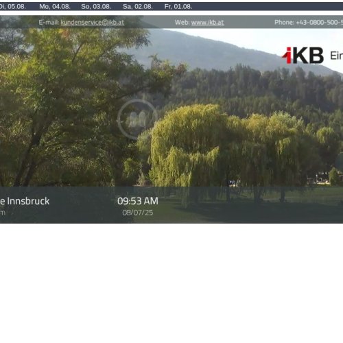 Baggersee Innsbruck Live Webcam: Roßau Lake View
