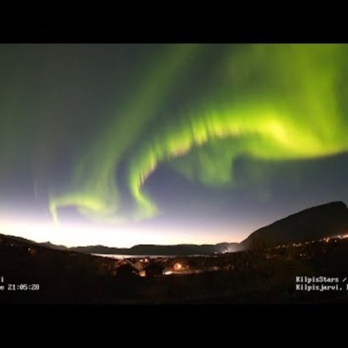 Northern Lights in Kilpisjärvi, Finland Live