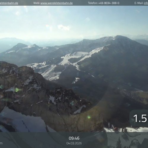 Live Webcam: Bayrischzell Wendelstein Mountain Views HD