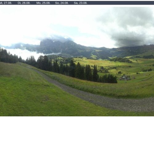 Mezdi Bergstation, Seiser Alm Live Webcam – Dolomites Alpine Views