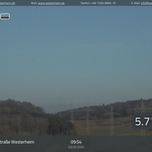 Westerheim Live Webcam: Horst-Kneer-Straße & Swabian Jura Views