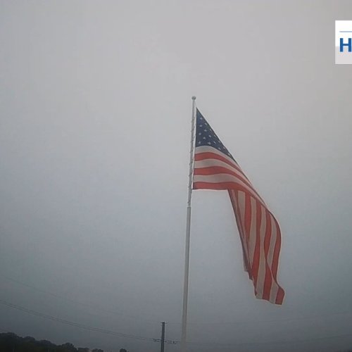 Lincoln, Nebraska Live View - American Flag Waving