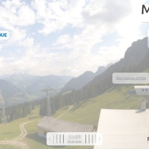 Château-d'Oex Télé La Braye Live Webcam: Swiss Alps Views