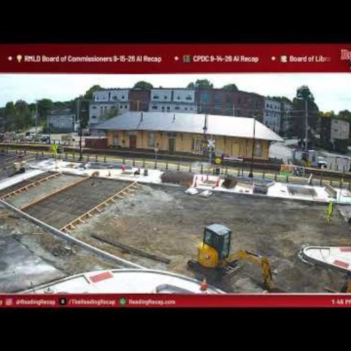Reading Train Station Live Cam: Downtown Massachusetts View