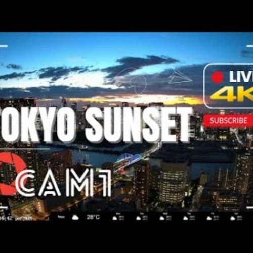 Tokyo Sunset Live: Chūō City Skyline Webcam