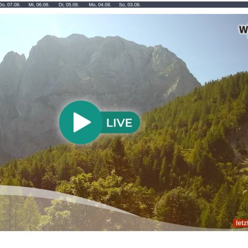 Vršič Pass Live Webcam: Julian Alps Mountain Vista
