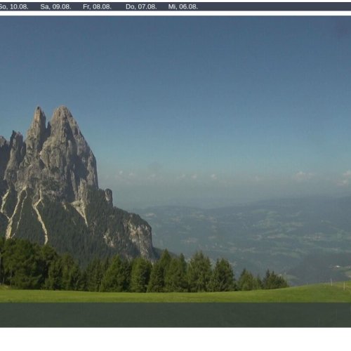 Spitzbühl Seiser Alm Live Webcam: Alpine Views at 1935m
