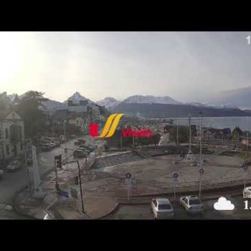 Ushuaia Live: Islas Malvinas Square and Beagle Channel Webcam