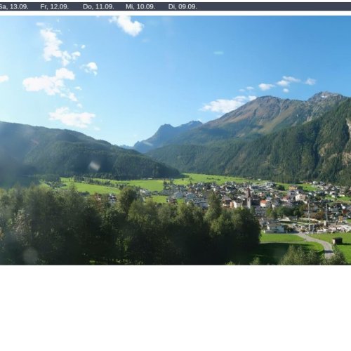 Umhausen Ötztal Live Webcam: Alpine Village & Mountain Views