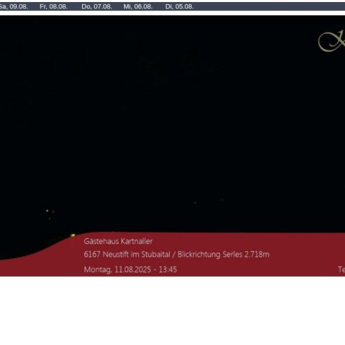 Neustift im Stubaital Live Webcam: Serles Mountain View