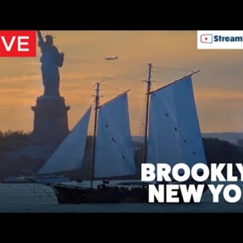 Live New York Harbor Views: Statue of Liberty & Brooklyn