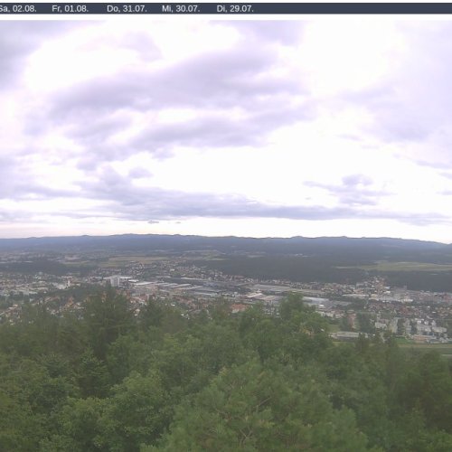 Gfiederwarte Ternitz Live Webcam: Panoramic Alpine Foothills View