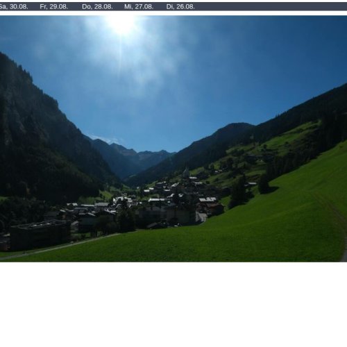 Hüttschlag Grossarltal Live Webcam: Alpine Village & Mountain Views