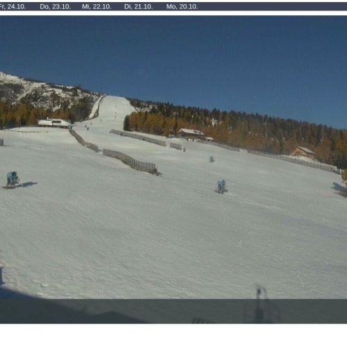 Aineck Mittelstation Live Webcam: Katschberg Ski Area in Sankt Margarethen