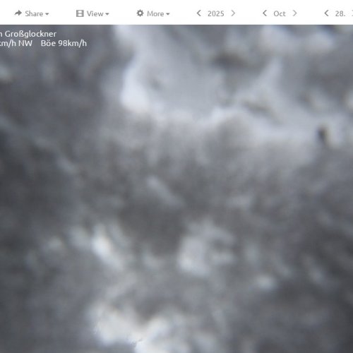 Live Webcam: Adlersruhe View Towards Großglockner, Austrian Alps