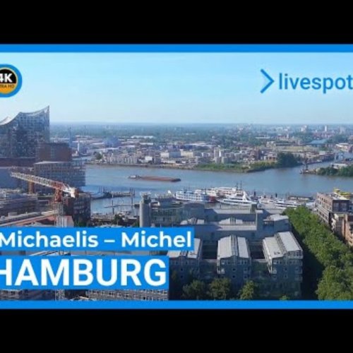 Live Webcam: Panoramic Views of Hamburg from St. Michaelis Church Tower