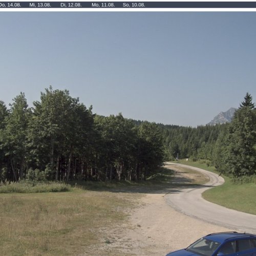 Puchenstuben Live Webcam: Scenic Alpine Road at 1100m