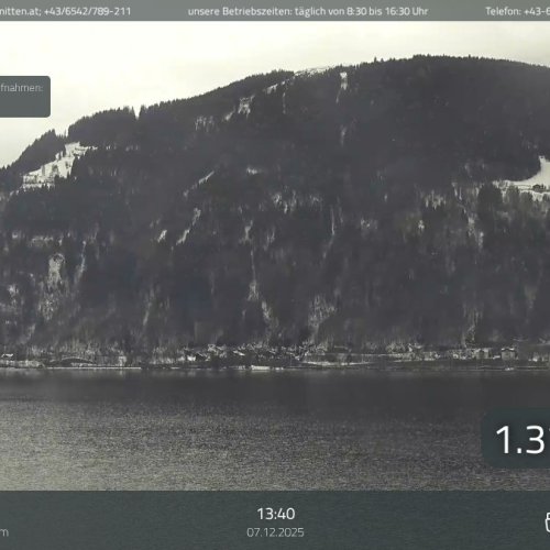 Zell am See Thumersbach Live Webcam: Alpine Lake & Mountain Views