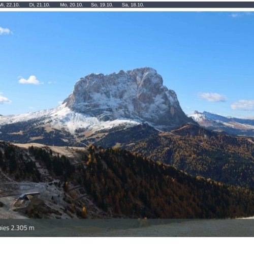 Dantercepies Webcam: Live Dolomites Views from Val Gardena