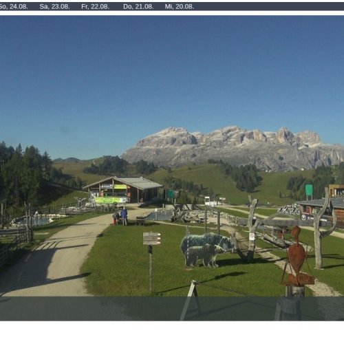 Piz Sorega Live Webcam: San Cassiano, Dolomites 🏔️