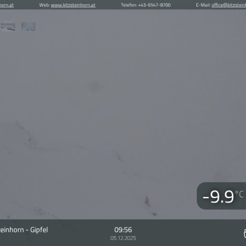 Kitzsteinhorn Summit Live Webcam: Kaprun, Austrian Alps
