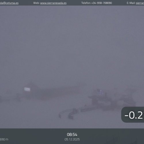 Sierra Nevada Borreguiles Live Webcam: Ski Slopes & Mountain Views