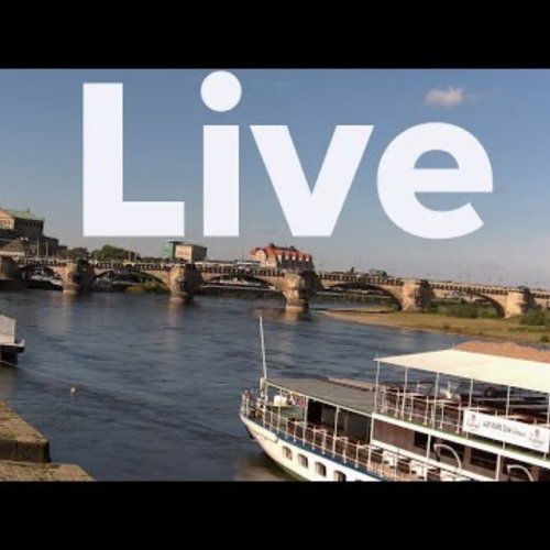 Live Dresden Elbe River Panorama Webcam